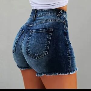 High Waist Hot Pants Women's Jeans Available in Multiple Colors